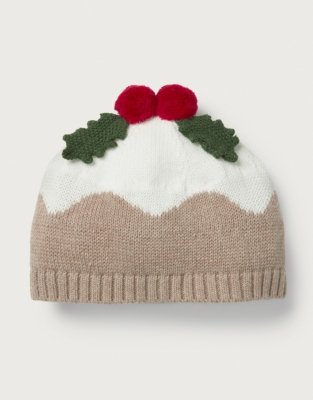 Organic Cotton Christmas Pudding Hat (0–24mths)