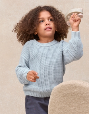 Organic Cotton Chunky Jumper (0–4yrs)