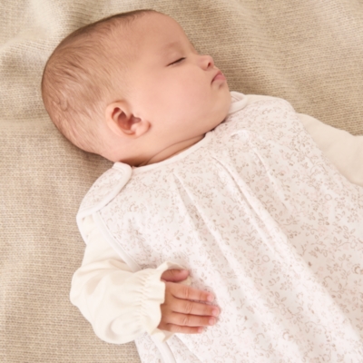 Organic Cotton Clementine Floral Sleeping Bag – 2.5 Tog