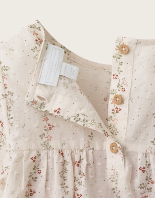 Organic Cotton Clementine Floral Top & Trousers Set (0–4yrs)