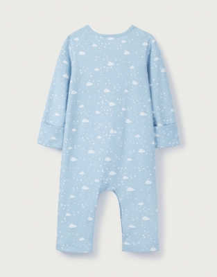 Organic Cotton Cloud Print Sleepsuit (0–24mths)