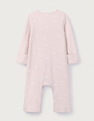 Organic Cotton Cloud Print Sleepsuit (0–24mths)