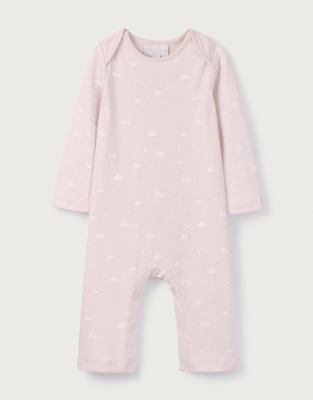 Organic Cotton Cloud Print Sleepsuit (0–24mths)