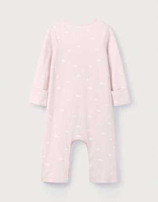 Organic Cotton Cloud Print Sleepsuit (0–24mths)