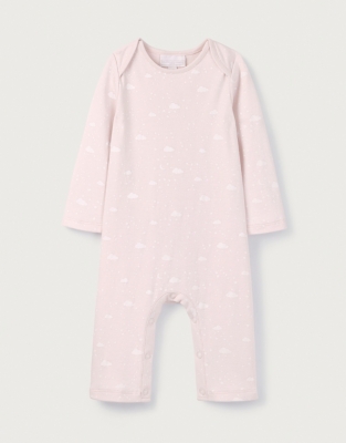 Organic Cotton Cloud Print Sleepsuit (0–24mths)