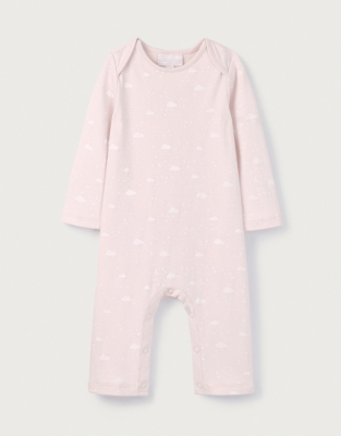 Organic Cotton Cloud Print Sleepsuit (0–24mths)