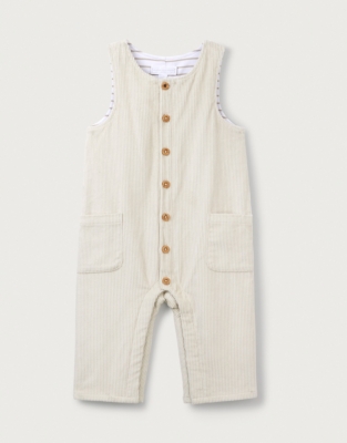 Organic Cotton Cord Dungarees (0–18mths)