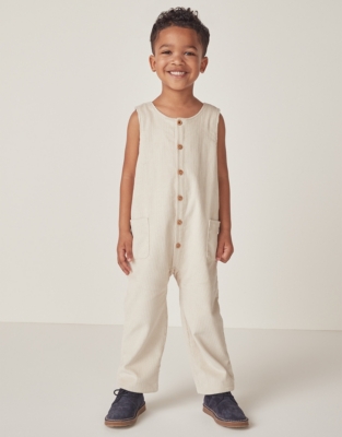 Organic Cotton Cord Dungarees (18mths–6yrs)