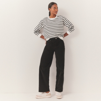 Organic Cotton Cord Kingston Wide Leg Trousers