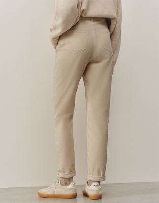 Organic Cotton Cord Tapered Brompton Trousers - Neutral