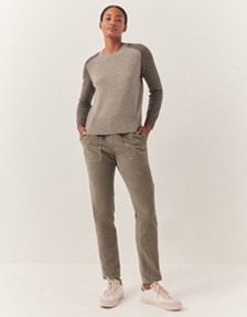 Organic Cotton Cord Tapered Utility Joggers