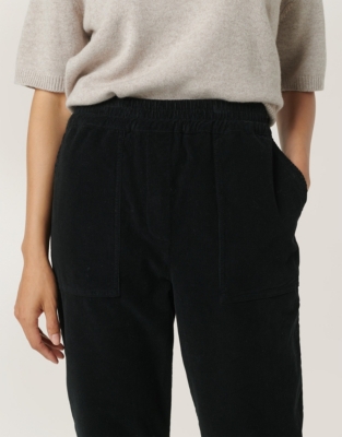 Organic Cotton Cord Tapered Utility Joggers