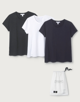 Organic Cotton Crew Neck TShirts Set of 3 Tops & TShirts The