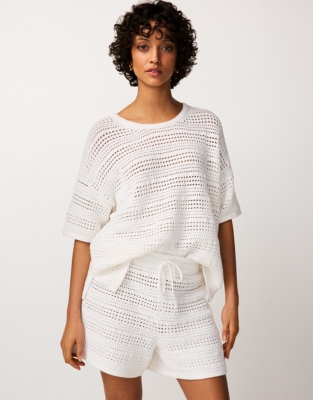 Organic Cotton Crochet Shorts
