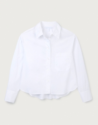 Organic Cotton Cropped Shirt