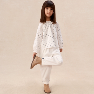 Organic Cotton Daisy Blouse & Trousers Set (0–4yrs)