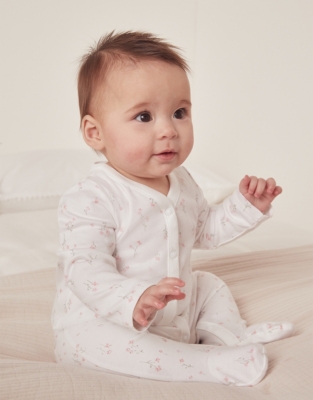 White company hot sale baby sleepsuit