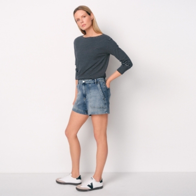 Organic Cotton Denim Shorts