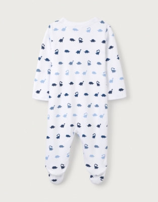 Organic Cotton Dinosaur Sleepsuit (0–24mths)