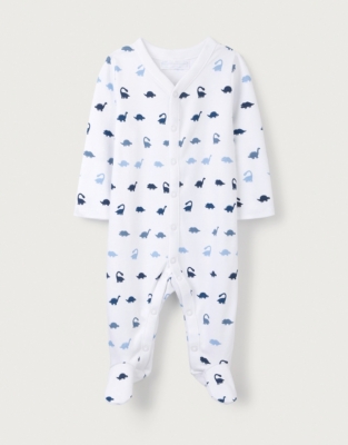 Organic Cotton Dinosaur Sleepsuit (0–24mths)