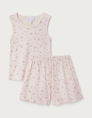 Organic Cotton Ditsy Floral Shortie Pyjamas (2–12yrs)