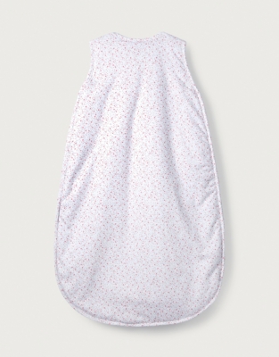 Organic Cotton Ditsy Floral Smocked Sleeping Bag 2.5 Tog Baby & Children's Sale The White