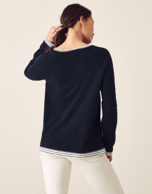 Organic-Cotton Double-Layer T-Shirt | Women's Tops | The White Company US