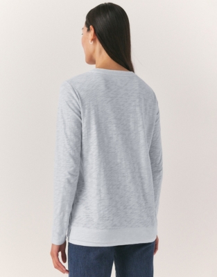Organic Cotton Double Layer Top - Ice Blue