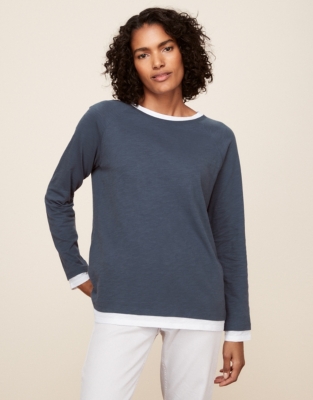 Organic Cotton Double Layer Top | Clothing Sale | The White Company UK