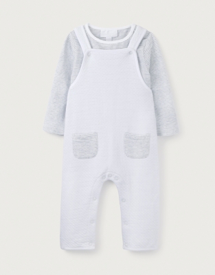 Organic Cotton Dungaree & T-Shirt Set (0–24mths) | Baby & Children's ...