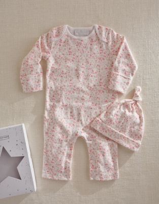 Organic Cotton Edie Floral New Arrival Gift Set (0–6mths)