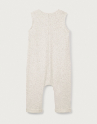 Organic Cotton Elephant Pocket Jersey Dungarees (0–24mths)