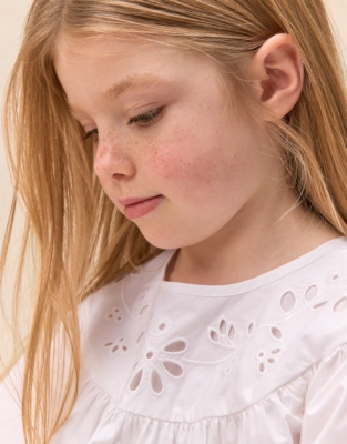 Organic Cotton Embroidered Boho Dress (0–4yrs)