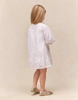 Organic Cotton Embroidered Boho Dress (0–4yrs)
