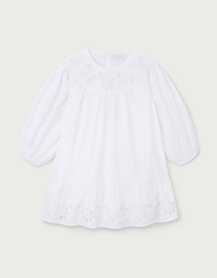 Organic Cotton Embroidered Boho Dress (0–4yrs)