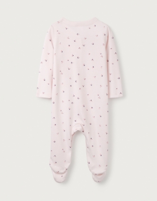 Organic Cotton Emmie Floral Sleepsuit (0–24mths)