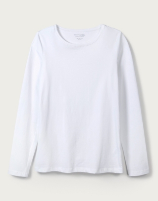Organic Cotton Everyday Long T-Shirt | Tops & T-Shirts | The White ...