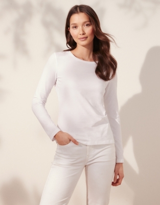 https://whitecompany.scene7.com/is/image/whitecompany/Organic-Cotton-Everyday-Long-T-Shirt/ESCLO_SP21_15_P_F?$M_P_PDP$