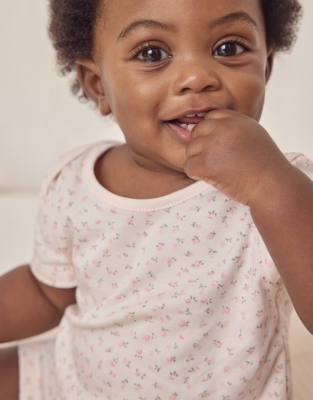 Organic Cotton Floral Shortie (0–24mths)