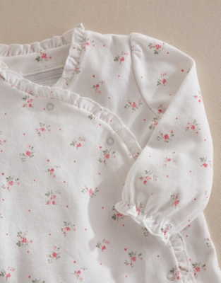 Organic Cotton Floral Welcome Baby Gift Set (0–6mths)