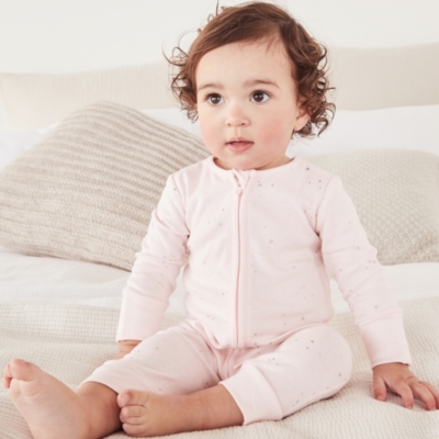 White company hot sale baby pyjamas