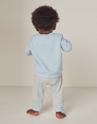 Organic Cotton Fox Sweatshirt & Joggers Set (0–18mths)