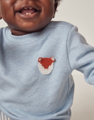 Organic Cotton Fox Sweatshirt & Joggers Set (0–18mths)