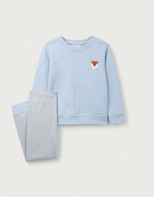 Organic Cotton Fox Sweatshirt & Joggers Set (18mths–6yrs)