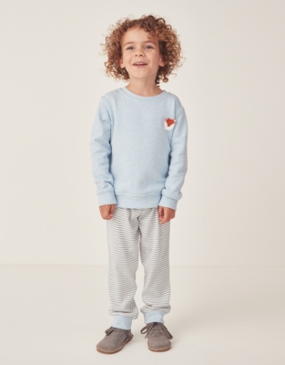 Organic Cotton Fox Sweatshirt & Joggers Set (18mths–6yrs)