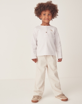 Organic Cotton Fox T-Shirt & Cord Pants Set (18mths–6yrs)