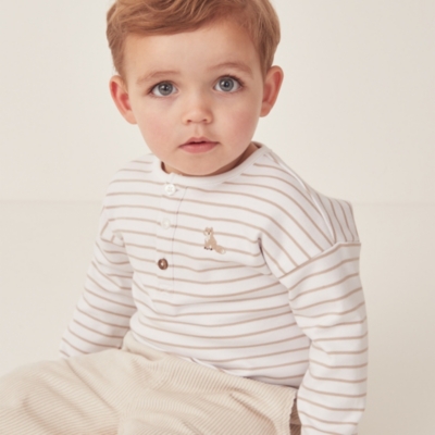 Organic Cotton Fox T-Shirt & Cord Trousers Set (0-18mths)