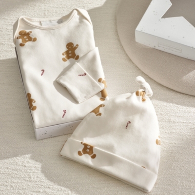 Organic Cotton Gingerbread New Arrival Gift Set (0–6mths)