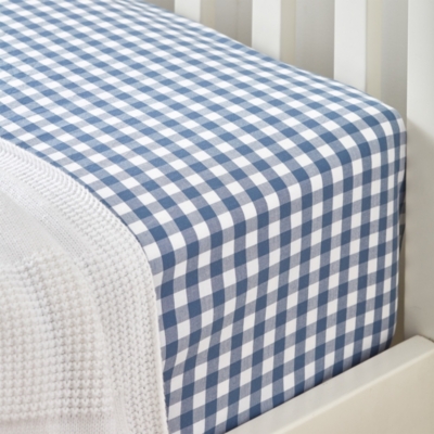 Organic-Cotton Gingham Fitted Sheet