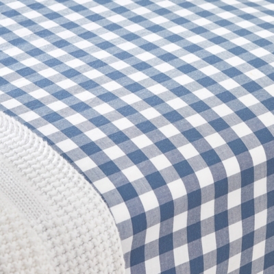 Organic-Cotton Gingham Fitted Sheet